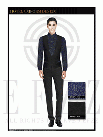 餐飲西餐服務員制服設計圖1186