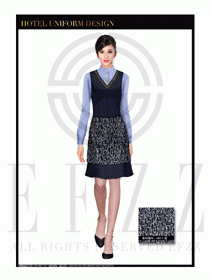 餐飲西餐服務員制服設計圖1194