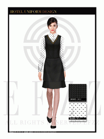 餐飲西餐服務(wù)員制服設(shè)計(jì)圖1202