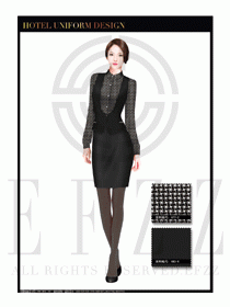 餐飲西餐服務員制服設計圖1201