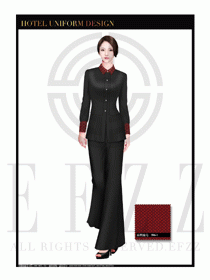 酒店總臺(tái)大堂服務(wù)員制服設(shè)計(jì)圖895