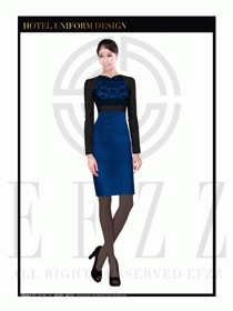 酒店總臺大堂服務(wù)員制服設(shè)計圖964