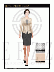酒店總臺大堂服務員制服設計圖971