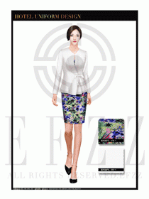 大堂總臺收銀接待員工制服275