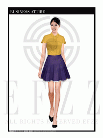 大堂總臺收銀接待員工制服303