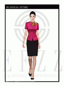 大堂總臺(tái)收銀接待員工制服313