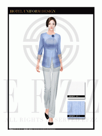 大堂總臺(tái)收銀接待員工制服318