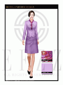 大堂總臺收銀接待員工制服332