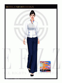 大堂總臺(tái)收銀接待員工制服338