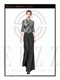 大堂總臺收銀接待員工制服348