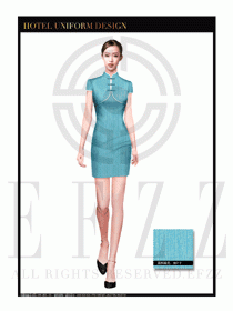 大堂總臺(tái)收銀接待員工制服359