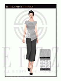 大堂總臺收銀接待員工制服363