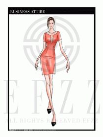 夏季時尚OL女裝職業裝設計圖516