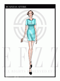夏季時尚OL女裝職業裝設計圖524