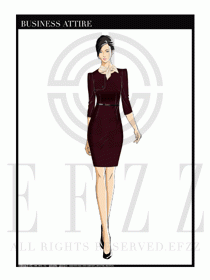 夏季時尚OL女裝職業裝設計圖549