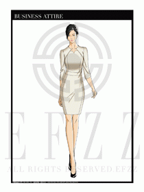 夏季時尚OL女裝職業裝設計圖558