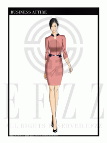 夏季時尚OL女裝職業裝設計圖563