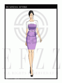 夏季時尚OL女裝職業裝設計圖567