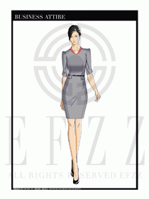 夏季時尚OL女裝職業裝設計圖574