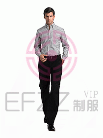 男裝長袖襯衫055