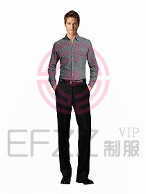 男裝長袖襯衫063