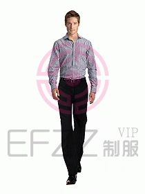 男裝長袖襯衫070