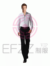 男裝長袖襯衫074