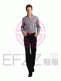 男裝長袖襯衫076