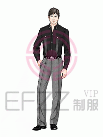 男裝長袖襯衫122