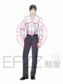 男裝長袖襯衫121