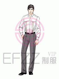 男裝長袖襯衫123