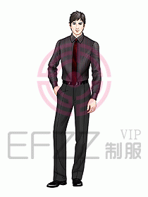 男裝長袖襯衫127