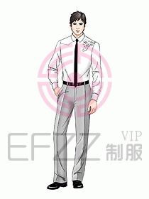 男裝長袖襯衫141