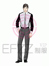 男裝長袖襯衫144