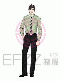 男裝長袖襯衫148