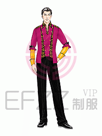 夜總會服務(wù)員服裝096