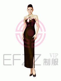 西餐咨客服裝105