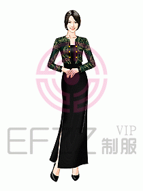 西餐咨客服裝181