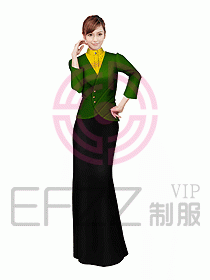 西餐咨客服裝190