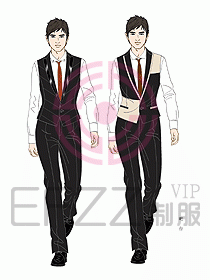 西餐服務生服裝394