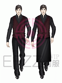 西餐服務(wù)生服裝420
