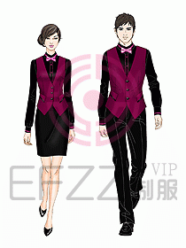 西餐服務(wù)生服裝458