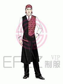 中餐服務(wù)員制服419