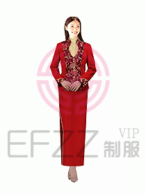 中餐迎賓制服004