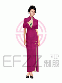 中餐迎賓制服011