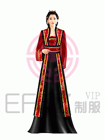 中餐迎賓制服042