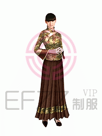 中餐迎賓制服114