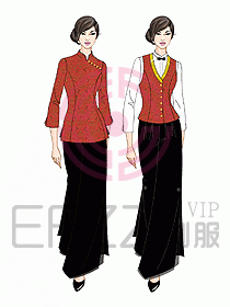 中餐迎賓制服196