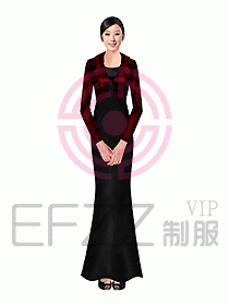 中餐迎賓制服298