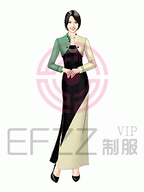 中餐迎賓制服330